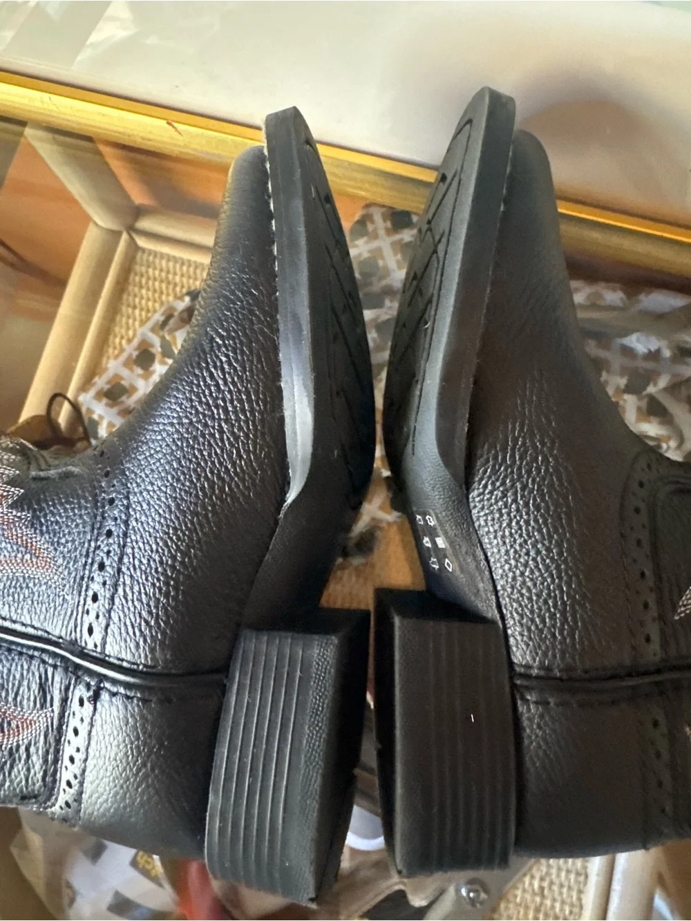 Ariat Kids Tycoon Western Cowboy Boots Bear Black Leather Size 9